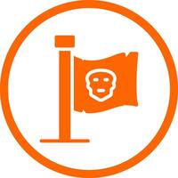 piraten vlag creatief icoon ontwerp vector