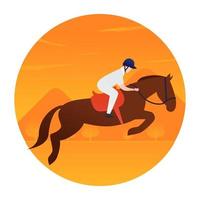 concepten voor paardensport vector