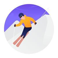 schaatsfiguur concepten vector