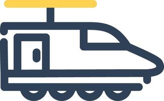elektrisch trein creatief icoon ontwerp vector