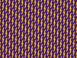 bliksem vector naadloze patroon illustratie. gele bliksemschichten textuur op paarse achtergrond