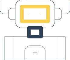 industrieel robot creatief icoon ontwerp vector
