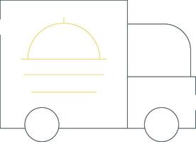 voedsel vrachtauto creatief icoon ontwerp vector