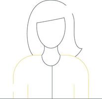 klant vrouw creatief icoon ontwerp vector