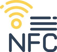 nfc creatief icoon ontwerp vector