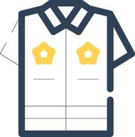 Politie uniform creatief icoon ontwerp vector