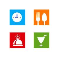 restaurant teken pictogram ontwerpen sjabloon vector