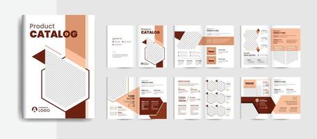 Product catalogus of Pagina's brochure catalogus ontwerp sjabloon vector
