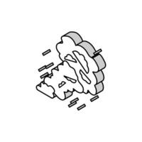 rook brand isometrische icoon vector illustratie