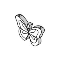 vlinder voorjaar isometrische icoon vector illustratie