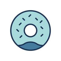 donut icoon symbool vector sjabloon verzameling