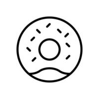 donut icoon symbool vector sjabloon verzameling