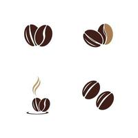 koffieboon pictogram vector