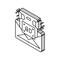 is gestegen merk bewustzijn afzet isometrische icoon vector illustratie