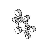 medisch moleculair structuur isometrische icoon vector illustratie