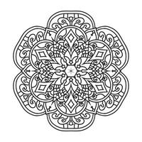 mandala voor kleur bladzijde vector