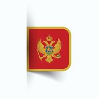 Montenegro nationaal vlag, Montenegro nationaal dag, eps10. Montenegro vlag vector icoon