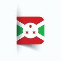 Burundi nationaal vlag, Burundi nationaal dag, eps10. Burundi vlag vector icoon