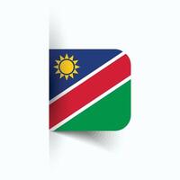 Namibië nationaal vlag, Namibië nationaal dag, eps10. Namibië vlag vector icoon