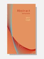 abstract achtergrond in modieus kleur 2024 abrikoos verbrijzeling. golvend lijnen. vector