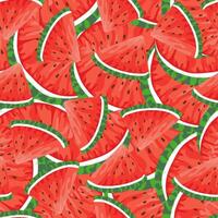 naadloos patroon met hand- getrokken watermeloen plak. watermeloen bakgrond voor verpakking papier, kleding stof, banier, mode professioneel ontwerp. vector