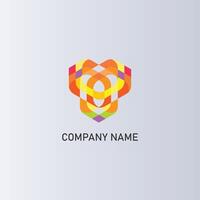 vector kleurrijk abstract logo sjabloon