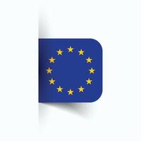 Europese unie nationaal vlag, Europese unie nationaal dag, eps10. Europese unie vlag vector icoon