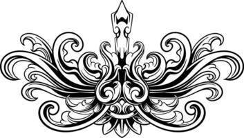 luxe kader ornament bruiloft decoratie vector