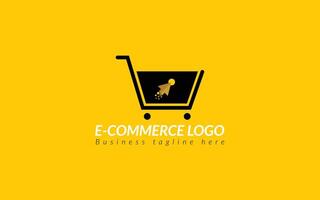 ecommerce logo sjabloon ontwerp online boodschappen doen logo vector