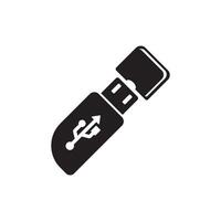 USB-gegevensoverdracht logo vector sjabloon