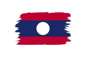 vector versie van de Laos nationaal vlag