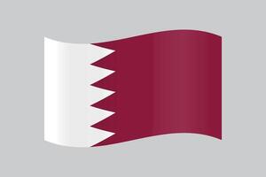 officieel vector vlag van qatar