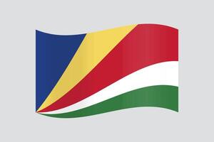 officieel vector vlag van Seychellen