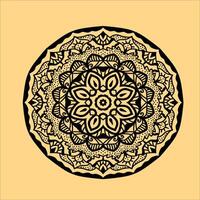 circulaire patroon in het formulier van mandala voor henna, mehndi, tatoeëren, decoratie, mandala. etnisch decoratief element. Islam, Arabisch, Indisch, poef motieven. retro-geïnspireerd mandala vector