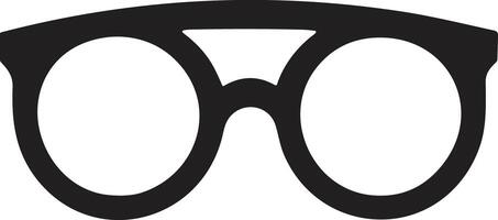 bril logo of insigne in wijnoogst of retro stijl vector