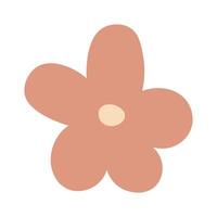 hand- getrokken bloem. vector vlak icoon