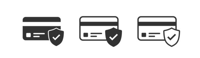 veiligheid betaling debiteren kaart icoon. geld bescherming. financiën veiligheid symbool. veilig betalen. vector