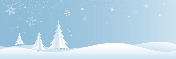sneeuwvlok achtergrond, kerstboom, vrije ruimte voor decoratie