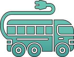 elektrische bus vector icon