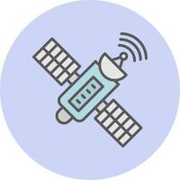 satelliet vector pictogram