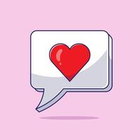 vlak tekenfilm vector van liefde hart met rechthoek icoon logo mascotte illustratie