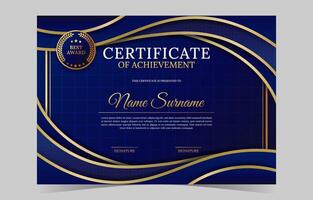 certificaat van prestatie met halftone ornament vector