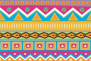 illustratie, de kleurrijk kleding stof patronen met multi kleur achtergrond. vector