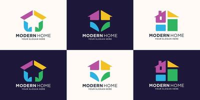 abstract echt landgoed modern logo icoon vector ontwerp. huur, uitverkoop van echt landgoed vector logo, huis schoonmaak, huis veiligheid, echt landgoed gebouw logo concept.