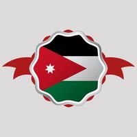 creatief Jordanië vlag sticker embleem vector