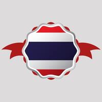 creatief Thailand vlag sticker embleem vector