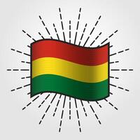 wijnoogst Bolivia nationaal vlag illustratie vector