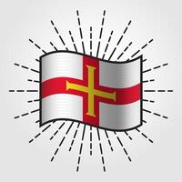 wijnoogst Guernsey nationaal vlag illustratie vector