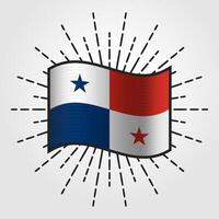 wijnoogst Panama nationaal vlag illustratie vector