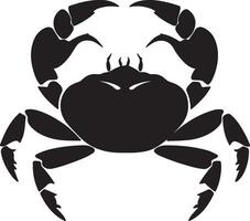 krab silhouet vector illustratie wit achtergrond